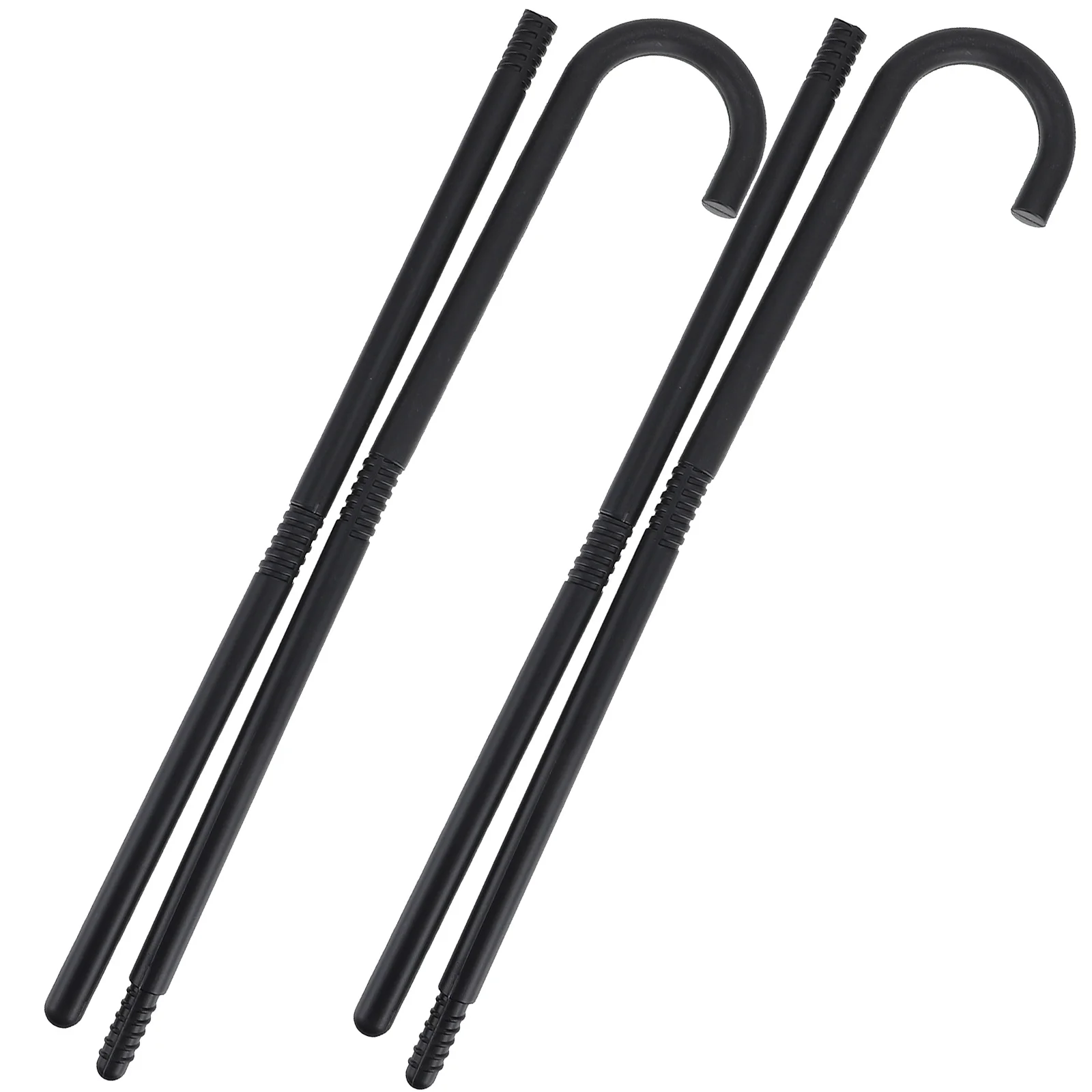 

2pcs Magician Wand Theatrical Cane Plastic Lightweight Show Performance Trick Accessories Halloween Carnival Party