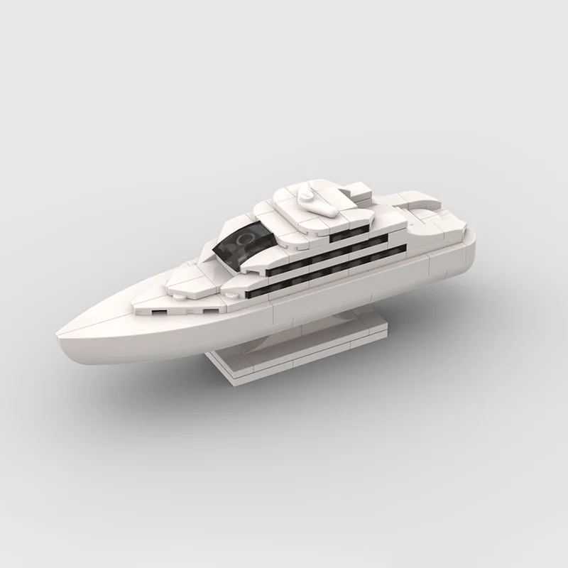 129개 MOC 보트 마이크로 요트 모델 블록 조립 크리스마스 선물 DIY 조립 창의적 교육 블록 장난감 아이디어