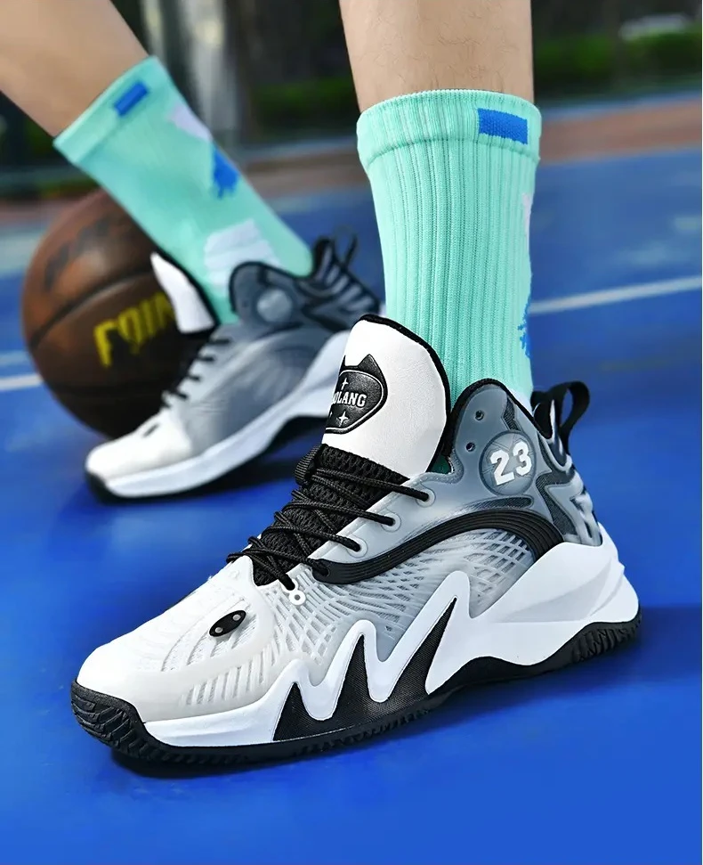 

2025 New autumn and winter swivel buckle sports running shoes, Couple basketball shoes Luminous version sneakers men
