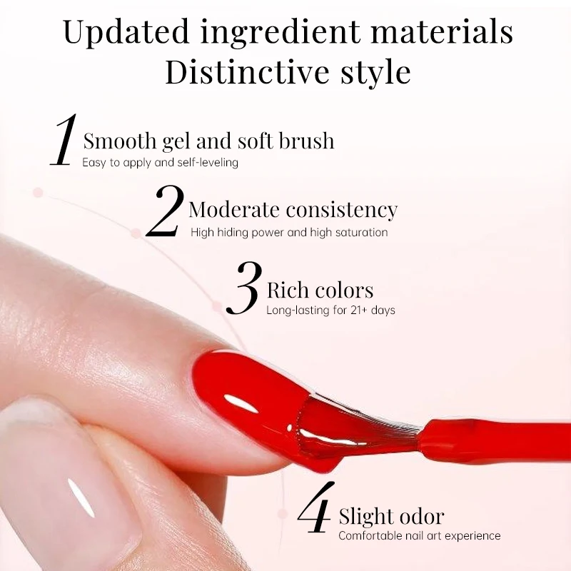 UR SUGAR 6 ชิ้น/เซ็ต 15ml ชุดกาแฟเจลเล็บชุดฤดูหนาวสีน้ําตาล DIY กึ่งถาวร Soak Off UV เล็บออกแบบเล็บ