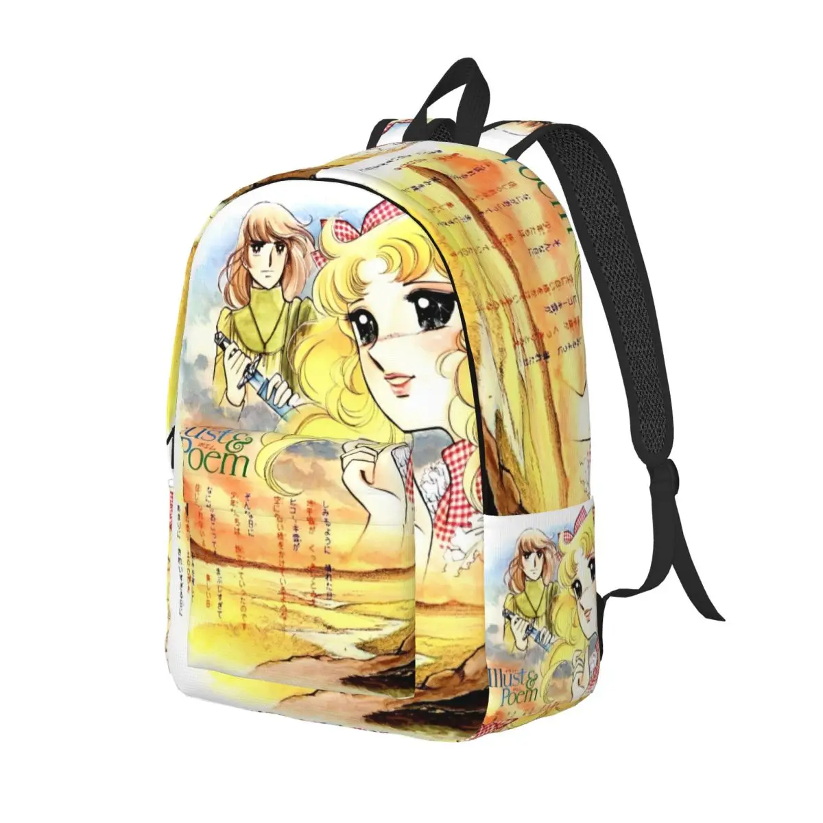 Candy Candy Manga Anime Cute Cool Backpack Sports High School Kawaii Japanese Daypack for Men Women Laptop Computer Canvas Bags