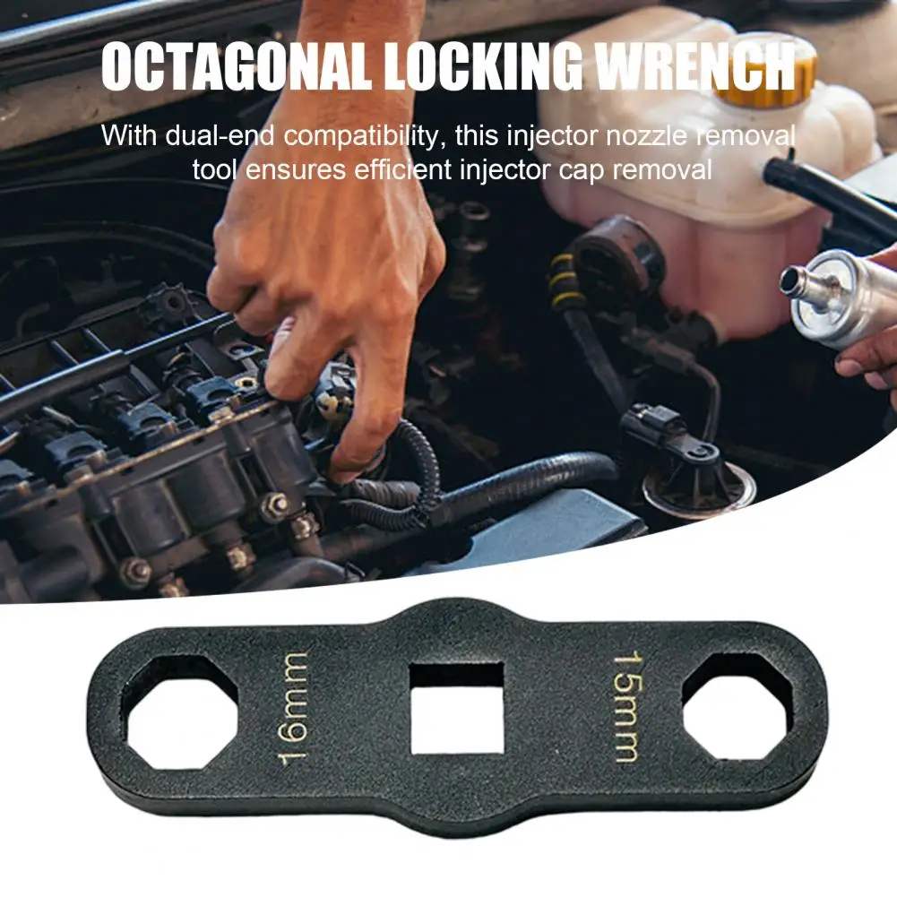 

Угловой ключ с высоким крутящим моментом, пьезоэлектрический ключ для форсунок, ключ для крышек форсунок, привод 1/2 дюйма, 8-гранный, для мотоциклетных вилок, двойной