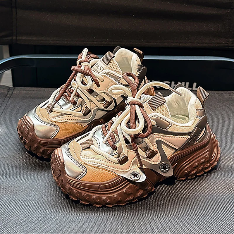 

Teenager Sneakers For Autumn PU Leather Children's Sport Shoes EVA Lightweight Outdoor Running Shoes For Boys Girls Casual Shoes