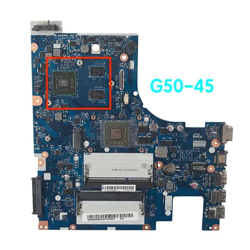 Suitable For Lenovo G50-45 Laptop Motherboard ACLU5/ACLU6 NM-A281 Mainboard 100% tested fully work