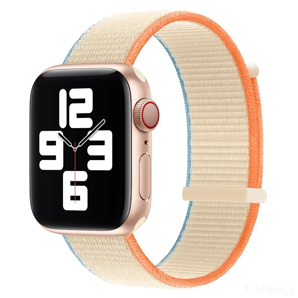 Nylon Strap for Apple Watch Band 44mm 45mm 49mm 40mm 41mm Correa iWatch Series 9 8 7 SE Ultra2 Accessories Watchband Bracelet