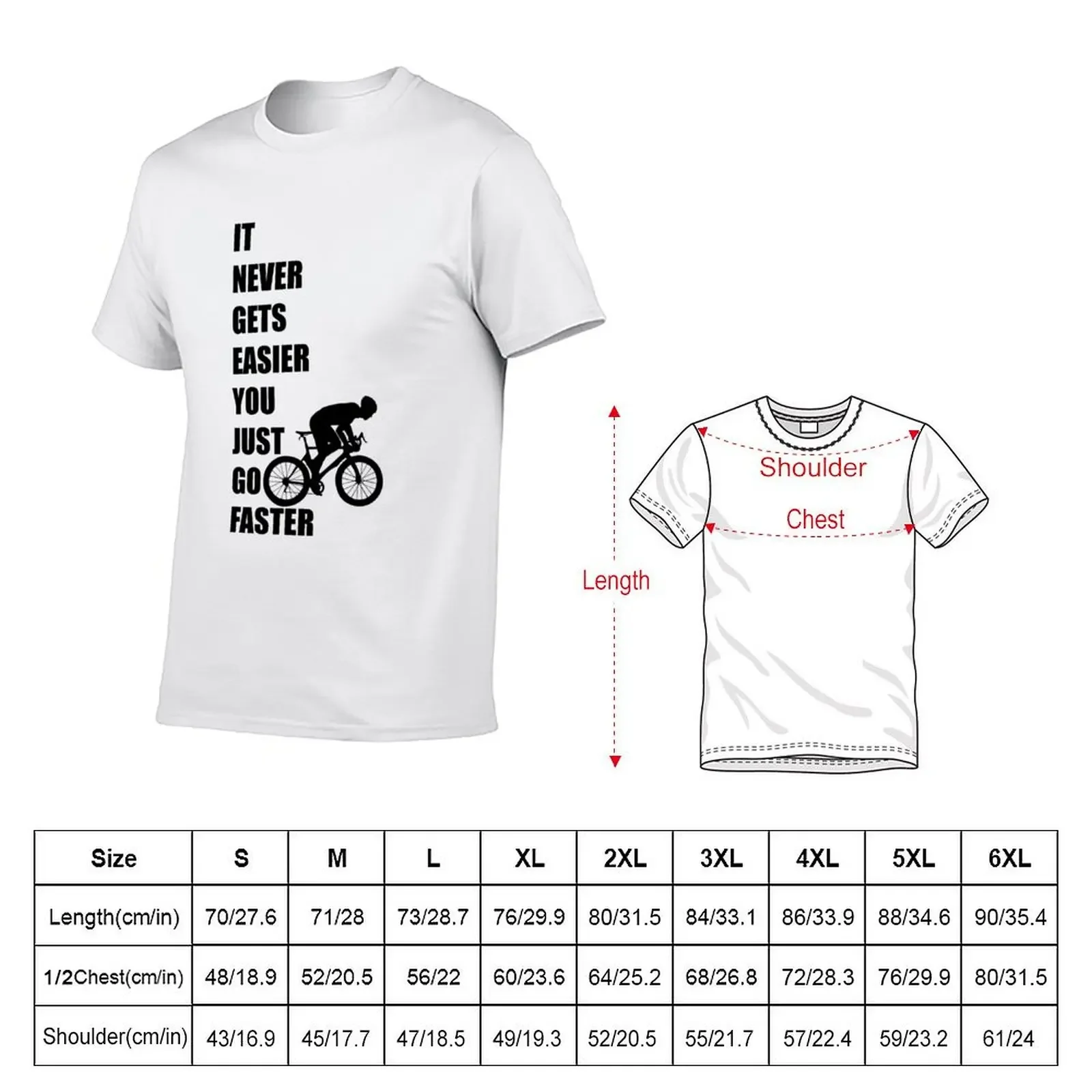 Motivational for bike lovers T-shirt aesthetic clothes summer clothes tees Men's cotton t-shirt