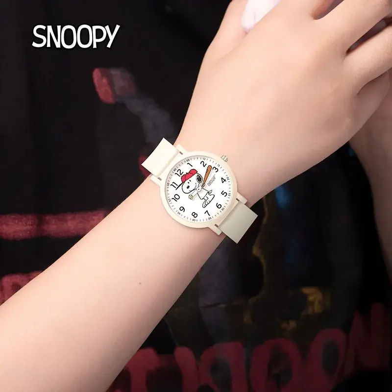 New Genuine Snoopy Watch Pointer Ins Baseball Talent Boys Girls Fashion Waterproof Watches