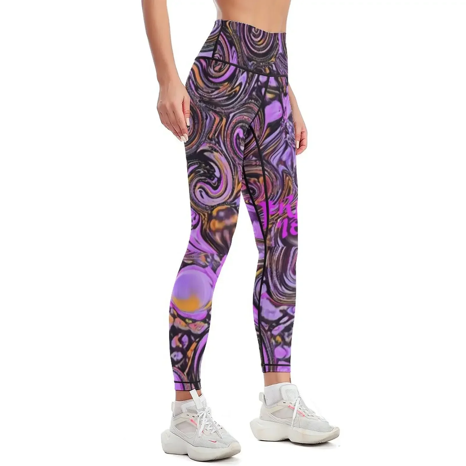 Pre-Paisley purple park Leggings sports for push up Legging sexy woman sport pants Fitness's gym clothes Womens Leggings