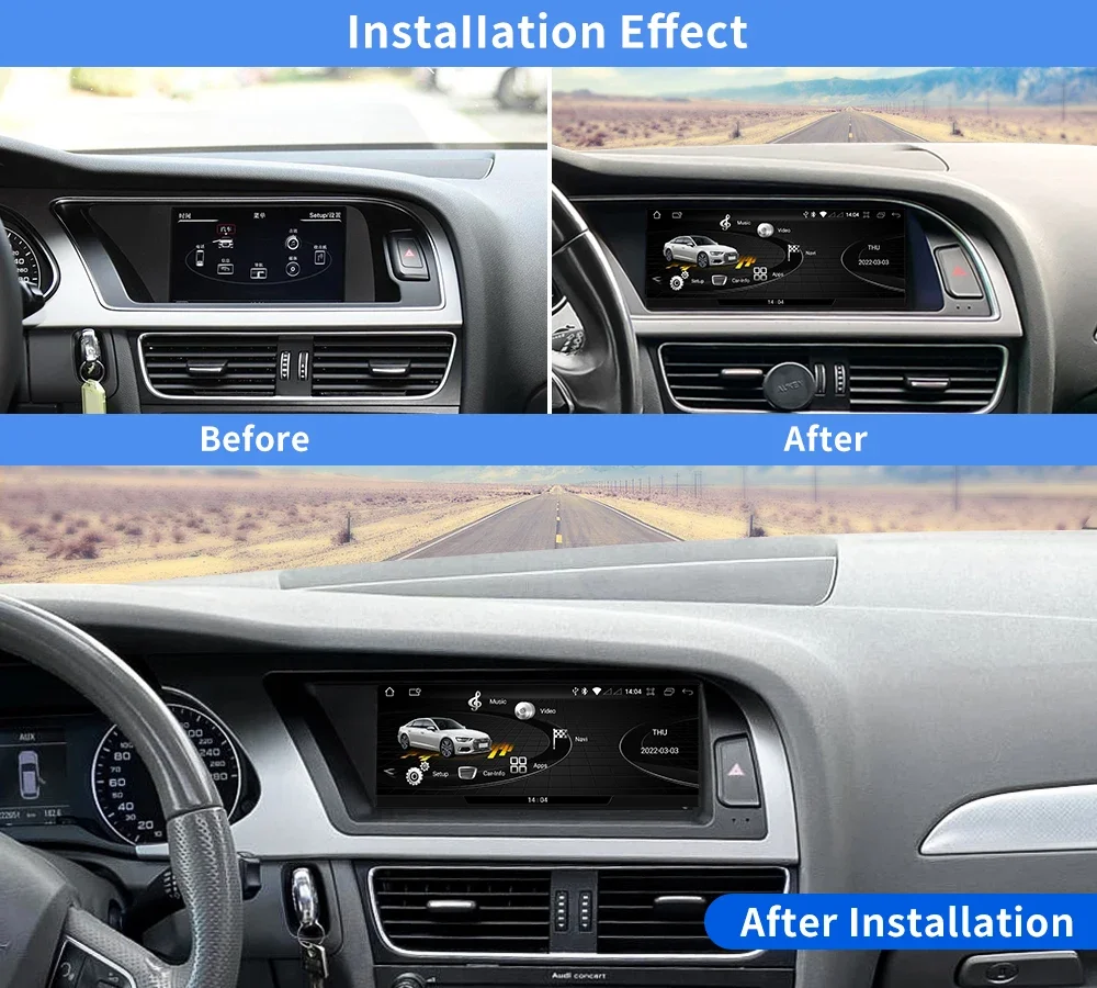 8.8'' Android 13  Car Radio For Audi A4 A4L  A5 2009-2016 GPS Navi Multimedia Stereo Player WIFI Google CarPlay Auto Head Unit