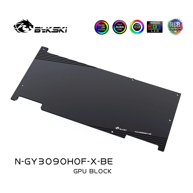 Bykski-Bloque de GPU para tarjeta gráfica de la serie GALAX RTX 3090, vídeo VGA Liquild Cooler 5V/12V, sincronización RGB, N-GY3090HOF-X