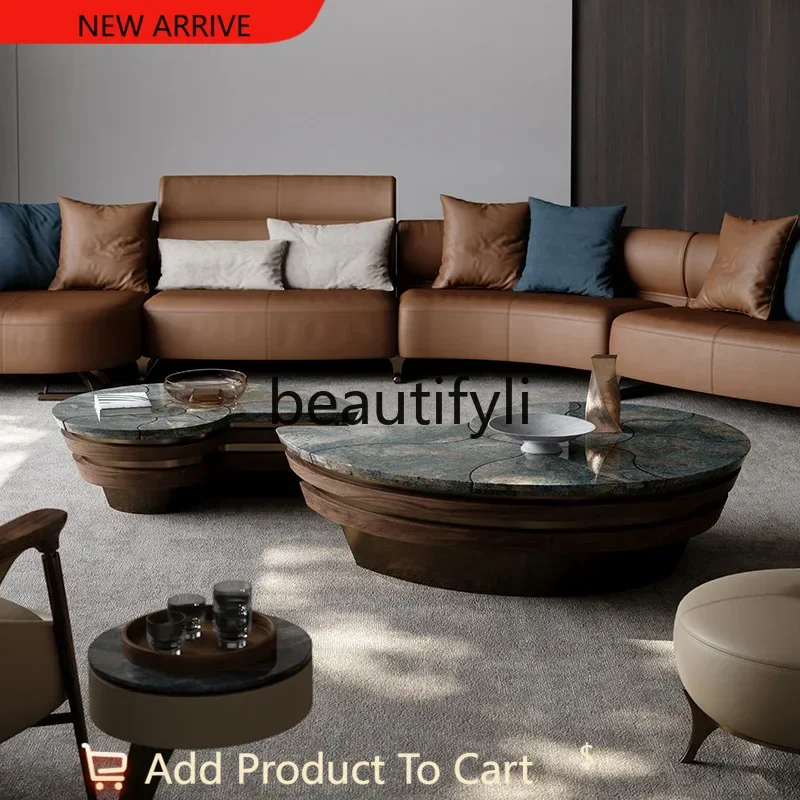 Whole house walnut series, natural luxury stone coffee table G1218