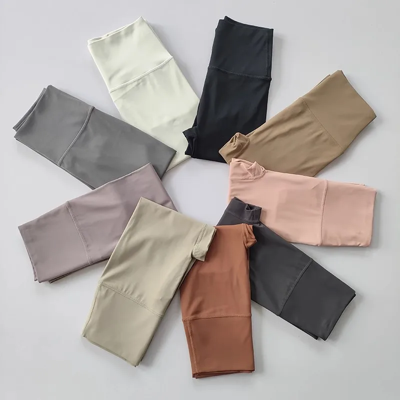 Hohe Taille, Hüftheben, Yogahose, Damen, Sport-Fitnesshose mit Taschen, Nude Feel Fitness-Ausrüstung – Detail 31