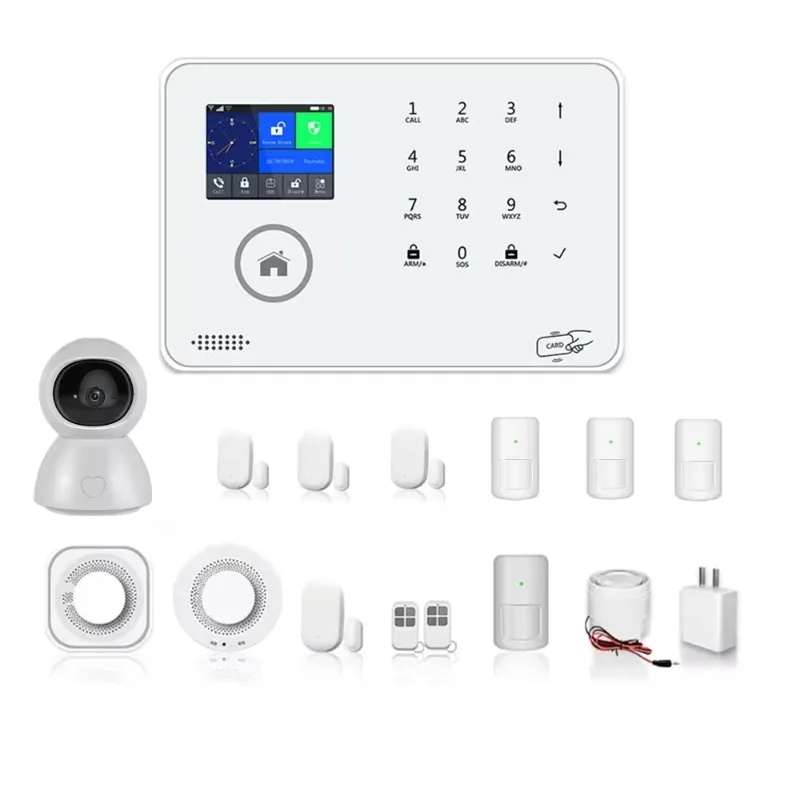 GSM smart home fire alarm system smoke security