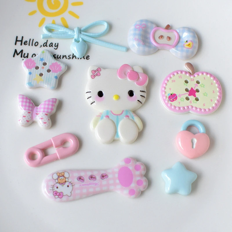 

New Hello Kitty Shoe Decorations For Sandals Cute Cartoon Diy Accessories For Women & Men Suitable For All Clogs Xmas Party Gift