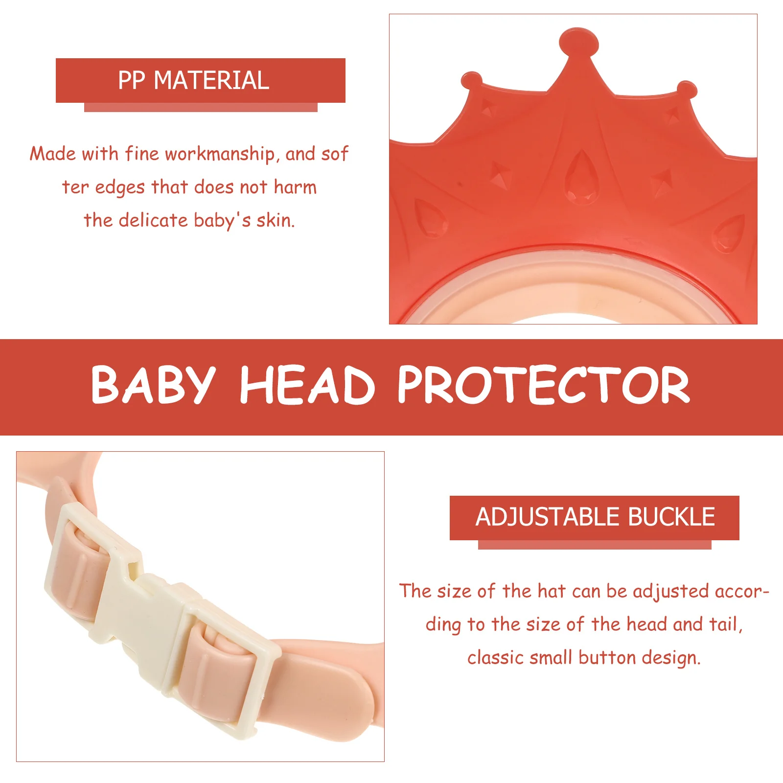 

Baby Shower Hat Adjustable Waterproof Bath Hair Wash Shield for Toddler Infant Kids Protect Eyes Ears