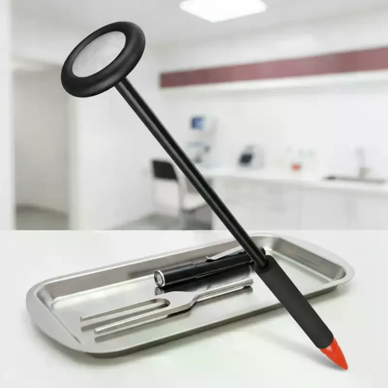 Neurological Reflex Hammer Zinc Alloy Pointed Tip Design High Accuracy Reflex Tester for Nurse Physician Home Health Care Use