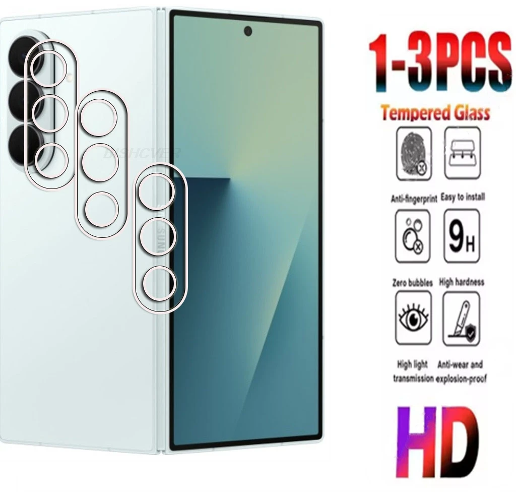1-3PCS 3D 9H Camera Lens For Samsung Galaxy Z Fold 7 6.5" ZFold8 ZFold6 Fold5 Fold 3 4 5 6 7 8  Back Screen Protector Cover Film