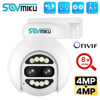 8MP 4K POE IP Camera 8x Zoom Dual Lens Outdoor Survalance Camera Color Night Vision ONVIF Humanoid Detection PTZ Security Camera 8MP 4K POE IP Camera 8x Zoom Dual Lens Outdoor Survalance Camera Color Night Vision ONVIF Humanoid Detection PTZ Security Camera