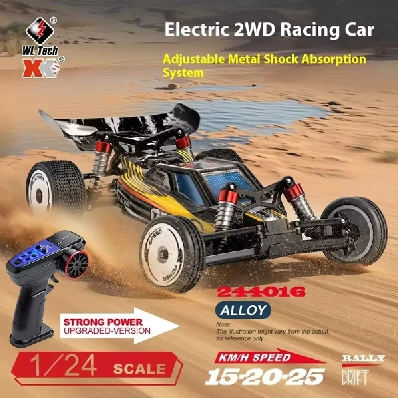 

WL TECH High-Speed RC Car 1:24 Scale 244016 Remote Control Two-Wheel Drive Drivable Toys And Gaming Racing Car for Men Toys Male