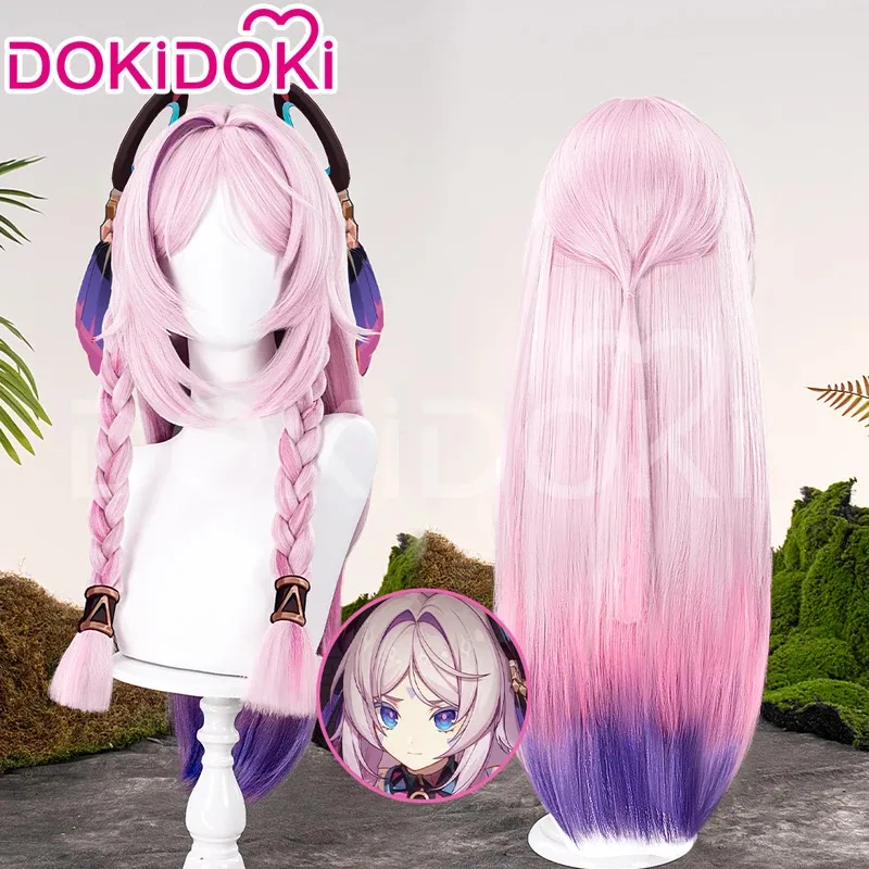 ❤❤2025 IN STOCK Wig Game Genshin Impact DokiDoki Women Cute 95/70 cm Pink Purple Long Hair Natlan Citlali Cosplay New ★☆