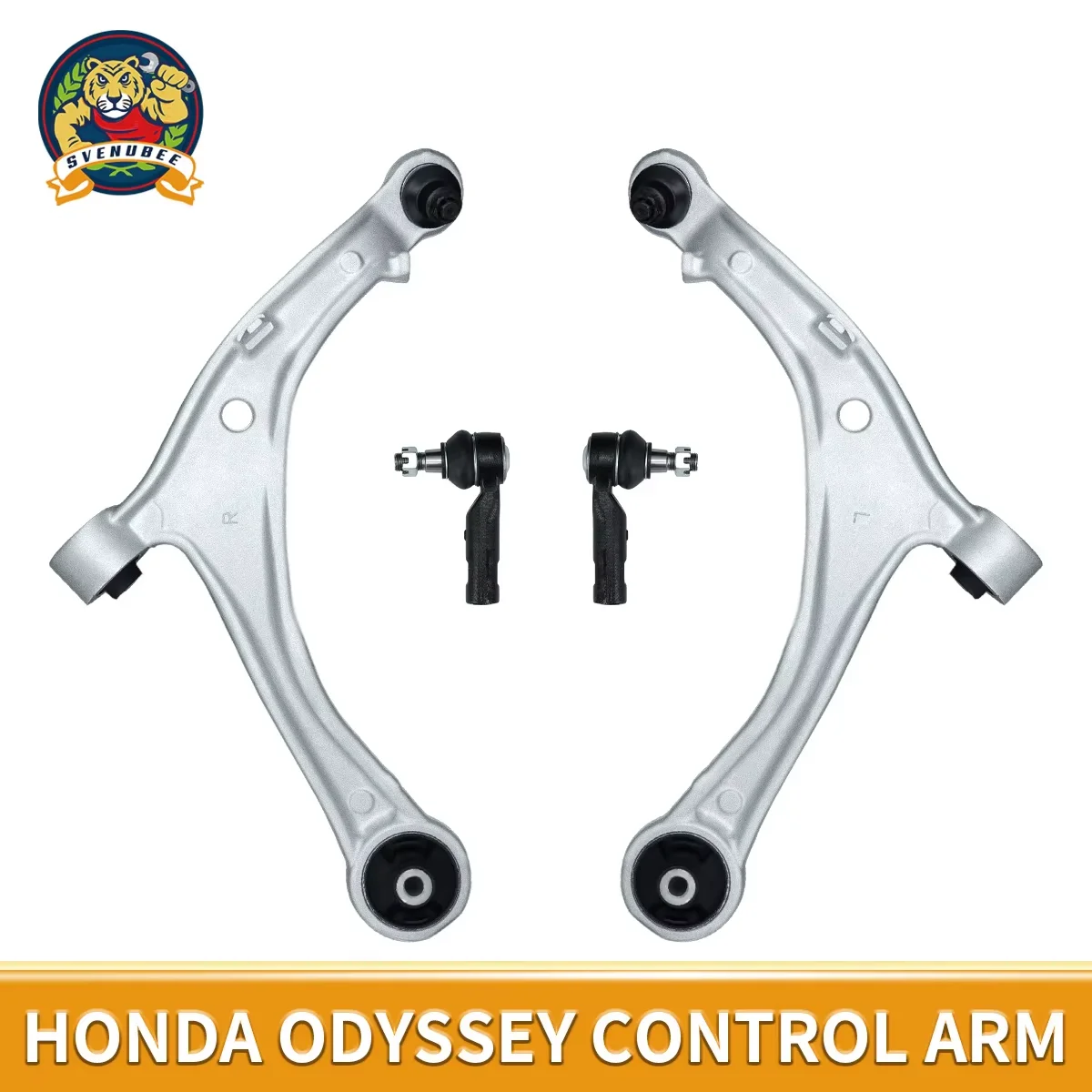 Svenubee 4Pcs Front Lower Suspension Kits Control Arms Outer Tie Rods Set for Honda Odyssey 2014 2015 2016 2017 51360TK8A10