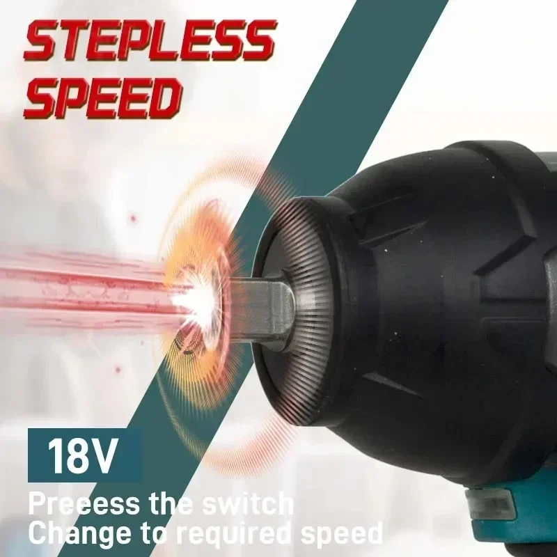 ประแจไฟฟ้า Makita DTW700 Brushless อเนกประสงค์แบบชาร์จไฟได้ 18V แบตเตอรี่ลิเธียมซ่อมรถยนต์ประแจผลกระทบแรงบิดสูง