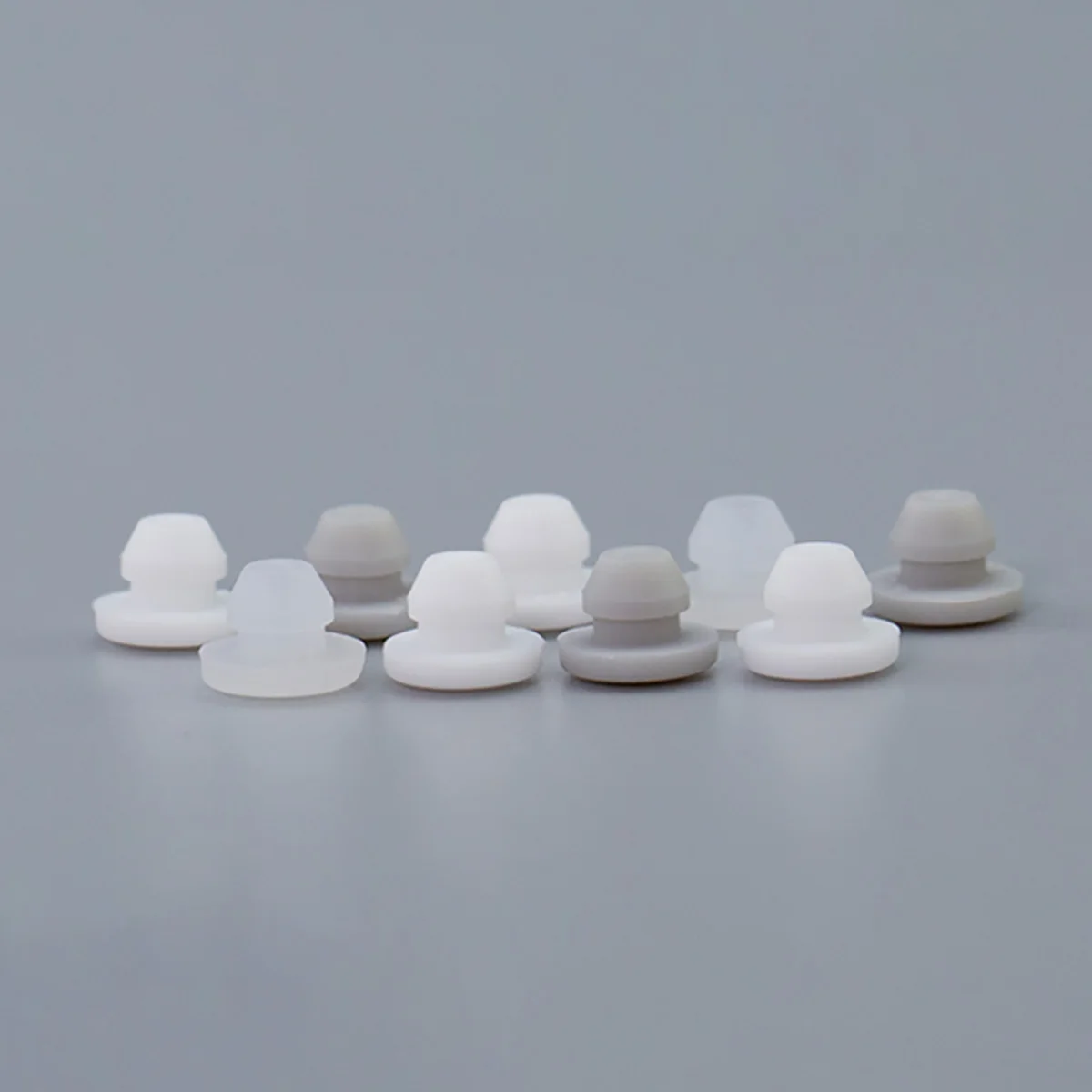 Solid Silicone Rubber Hole Caps 2.5 / 3 / 3.5 / 4mm T Type Hole Plug Snap-on Gasket Blanking End Seal Stopper