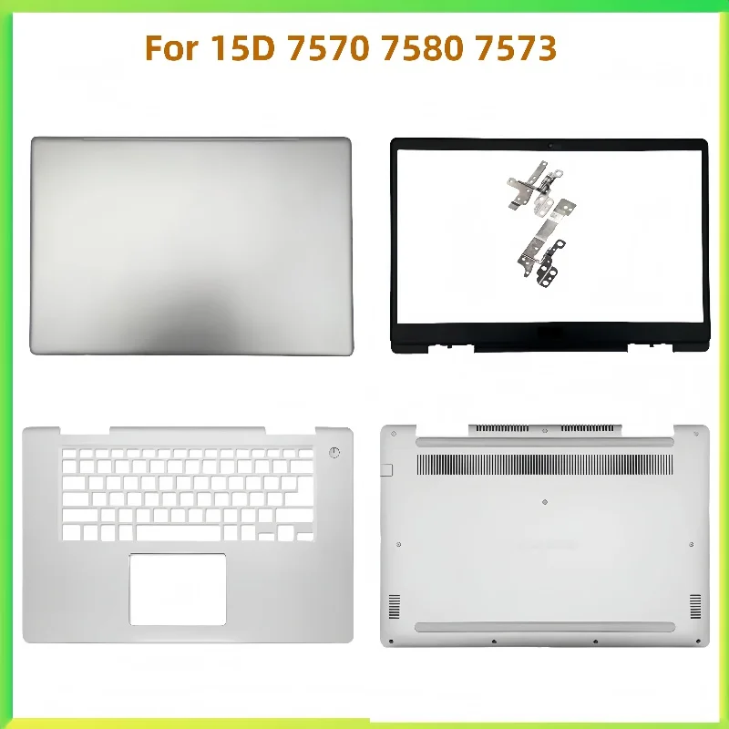 

New Laptop LCD Back Cover Case Bezel Front Frame Top Case Bottom Cover Case For Dell Inspiron 15D 7570 7580 7573 Shell