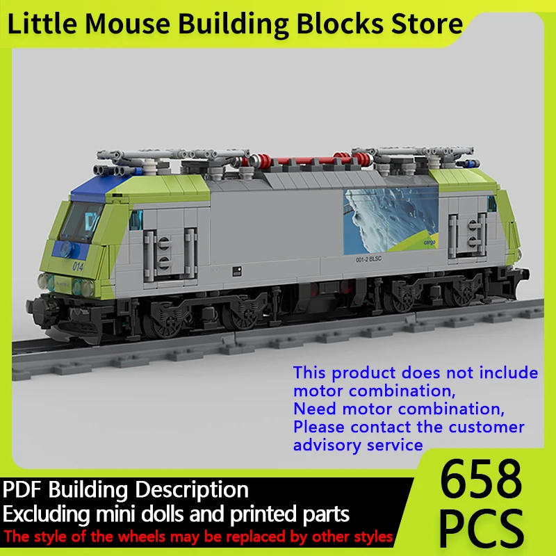 

City Car Model MOC Building Bricks Cargo Electric Locomotive Modular Technology Gifts Holiday Assemble Children Toys Suit