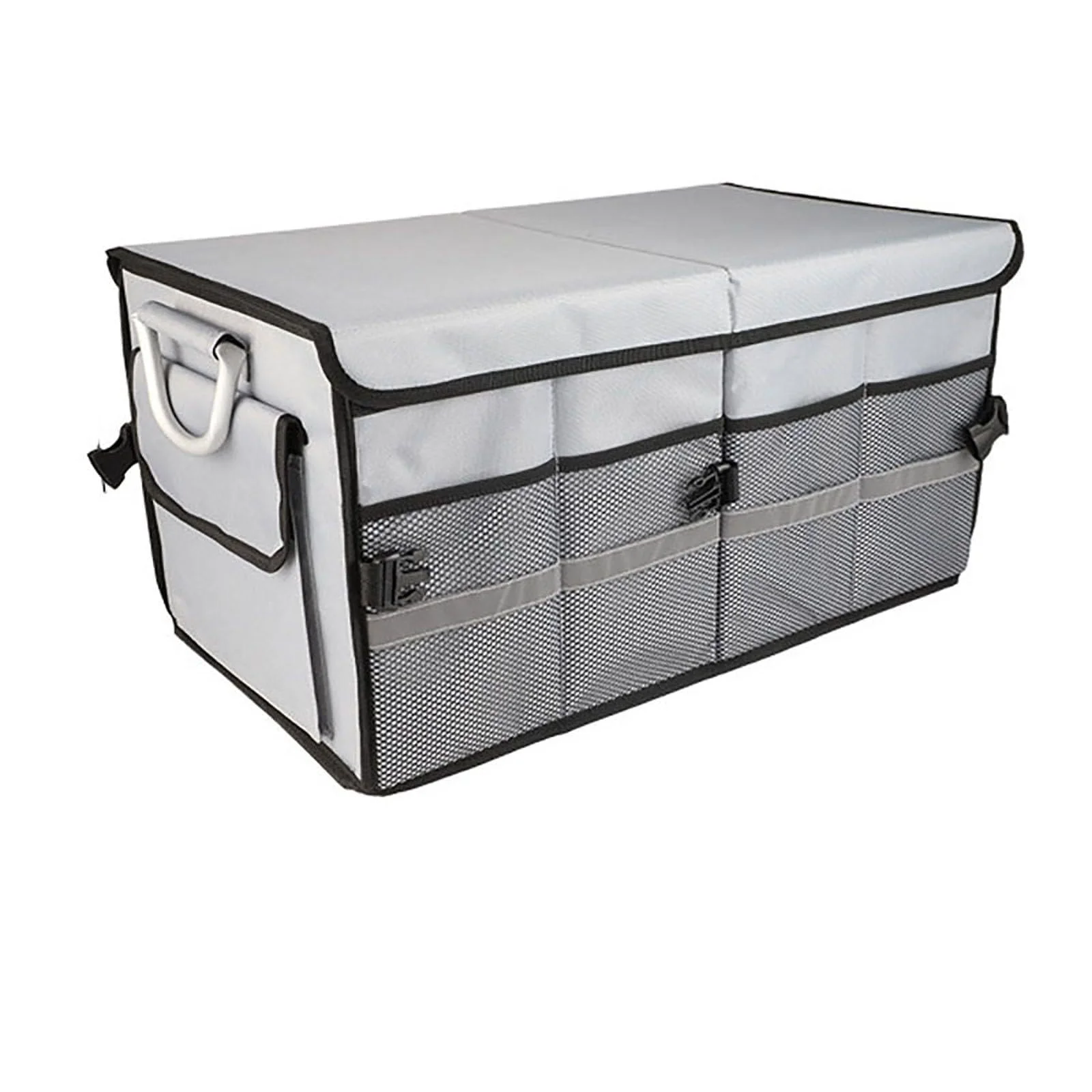 

！@Portable Foldable Lightweight Camping Storage Box with Oxford Cloth for Car Outdoor Travel Tools and Multi-Functional Use