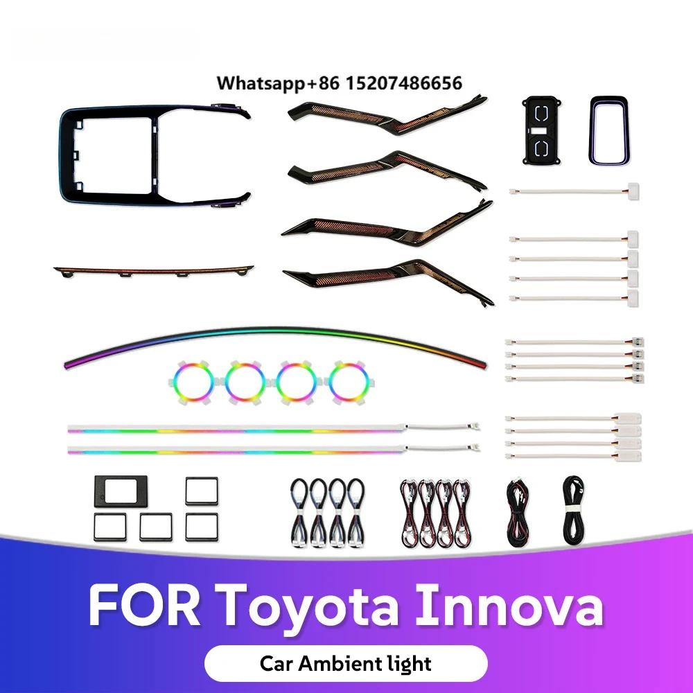Dynamic LED Symphony Interactive Car Ambient Light System Auto Interior Light with Control Ambiance