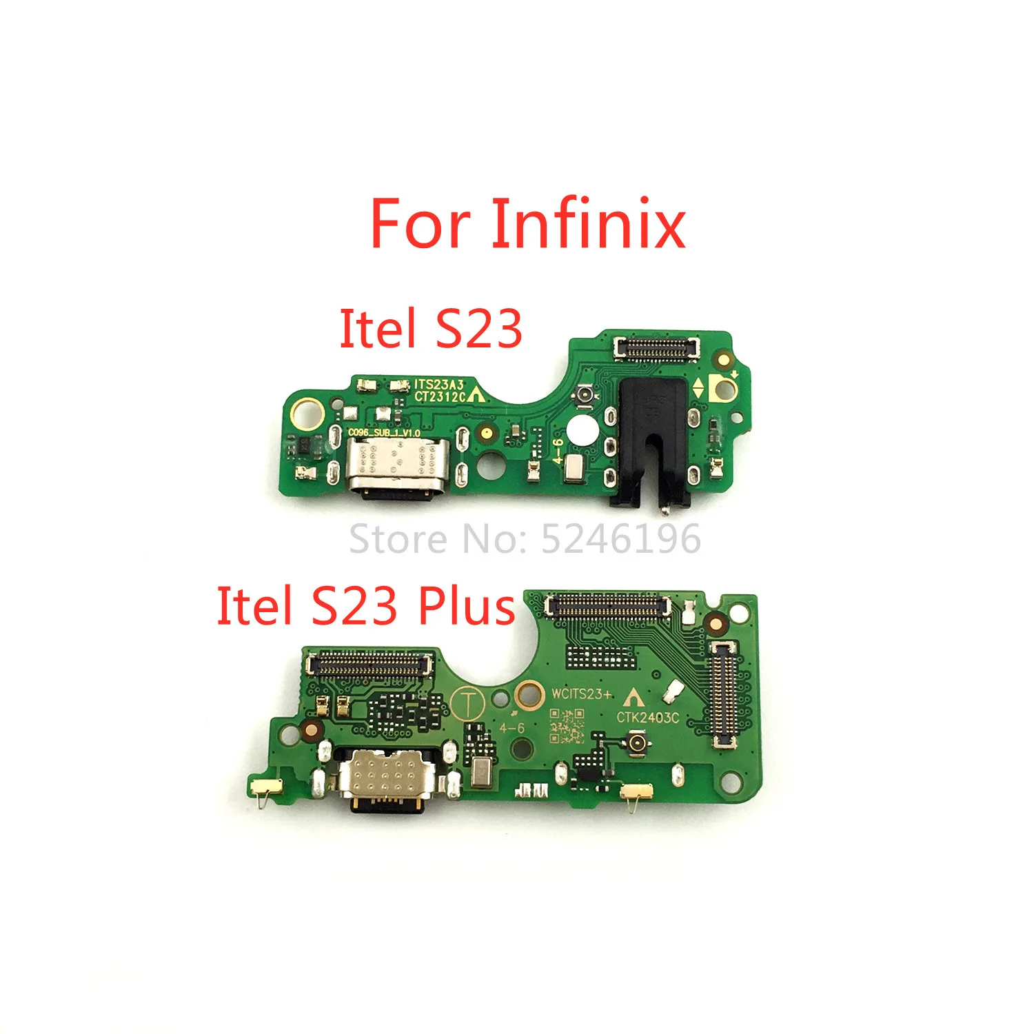 1pcs USB Charging Port Charger Flex Cable For Infinix itel S23 For Infinix itel S23 Plus Replace Part