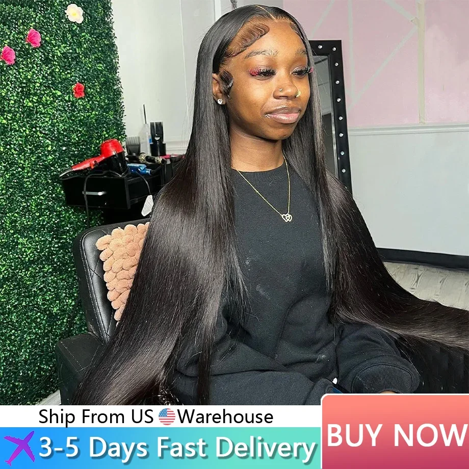 13x4 Bone Straight Lace Front Wig 30 50 Inch Lace Front Human Hair Wigs For Women 13x6 Brazilian 250 Density Lace Frontal Wigs