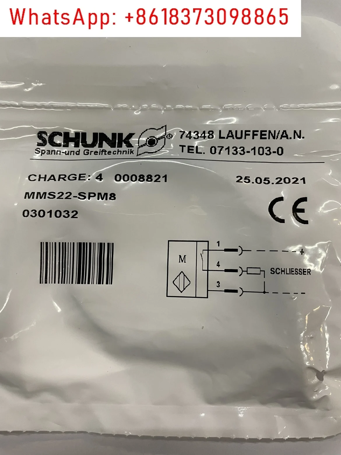 

1PCS 0301032 MMS 22-SPM8-PNP 0301370 MMS-P 22-S-M8-PNP Sensor