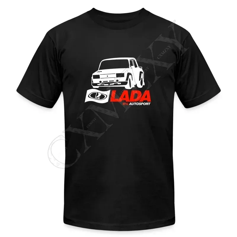 

summer t-shirt brand teeshirt Lada VFTS Autosport Rally wrc 2105 2107 WRC t-shirt loose style tops