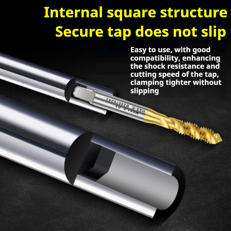 Tap Extension Rod Tapping Tool Deep Cavity Processing JIS ISO M3 M4 M5 M6 M8 M10-M30 Tap Extension Rod Tap Extened Sleeve Tools