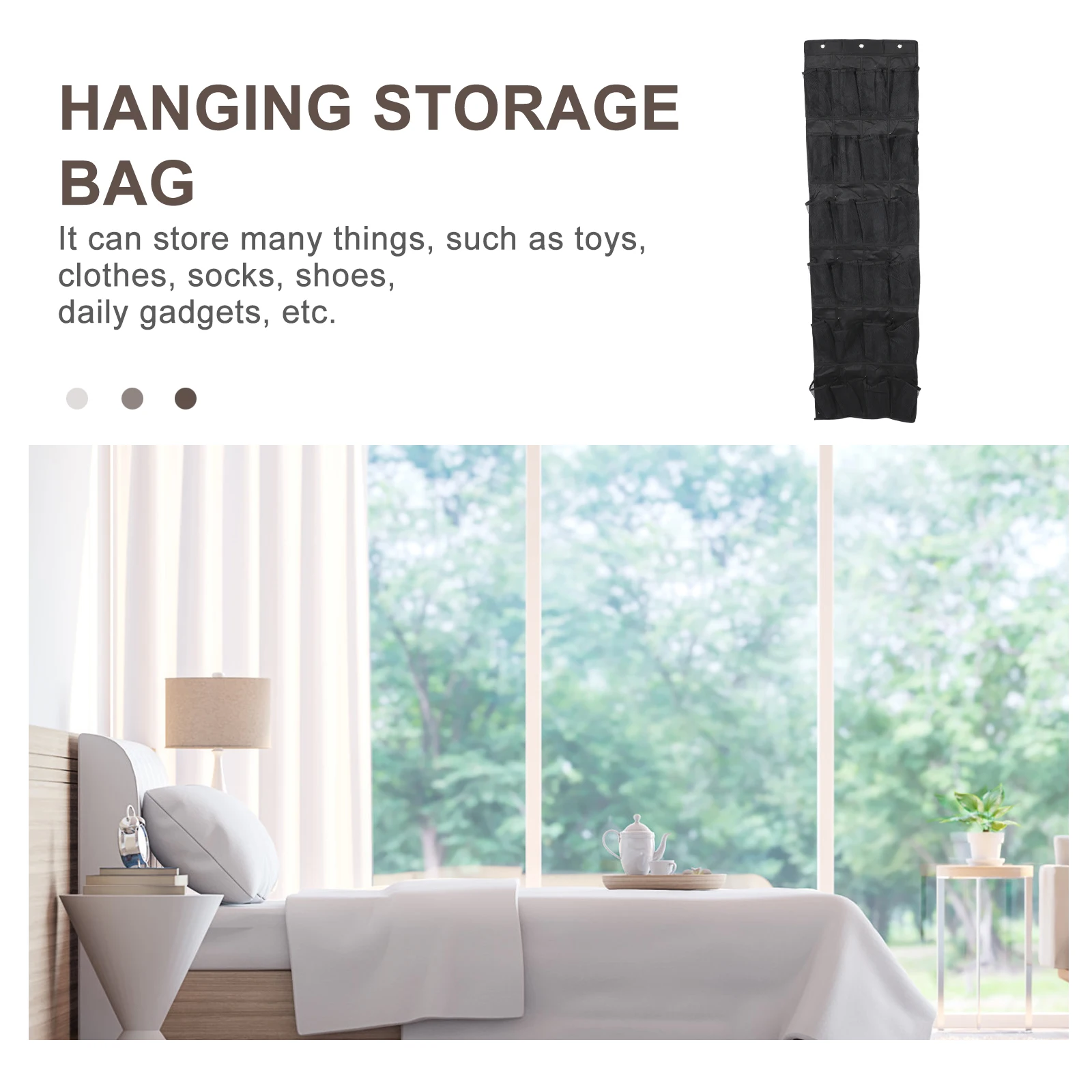 

Multifunction Shoe Storage Bag Hanging Organiser Pockets Non-woven Fabric Shoes Door