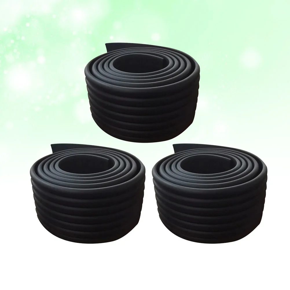 

3 шт., W-образная защита для стола, толстая детская защитная угловая подушка, бампер для предотвращения столкновений, черная W-образная защита для стола