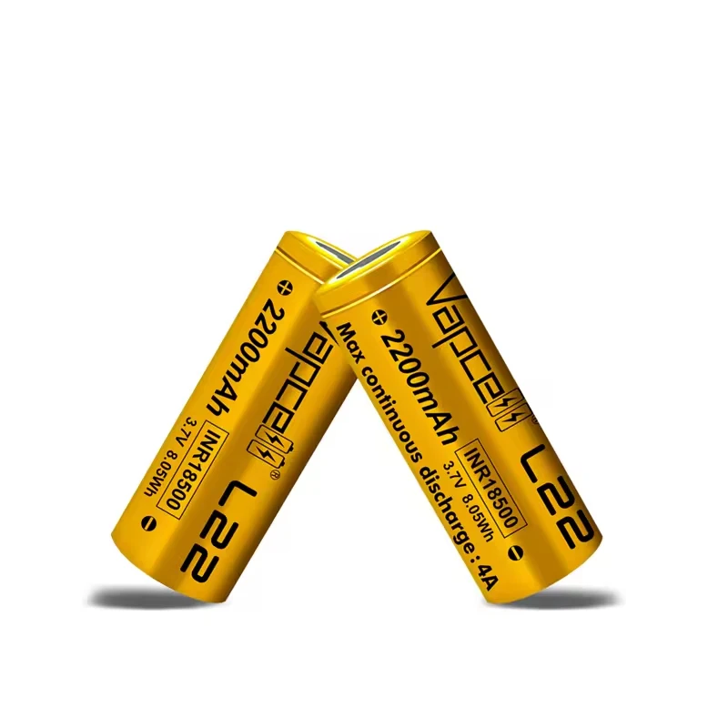 1-10 Uds Vapcell L22 INR 18500 2200mah batería 4A 3,7 V baterías de litio recargables de alta calidad para juguetes eléctricos para niños