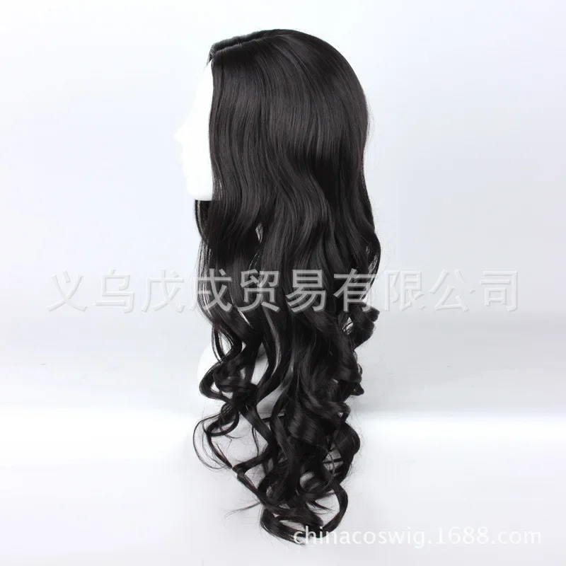 

qwerrtyuio 123456 Косплей Аниме Парик Чудо-Женщина Диана Принц Черная Большая Волна Челка Длинные Вьющиеся Hairasdffghjk 987764