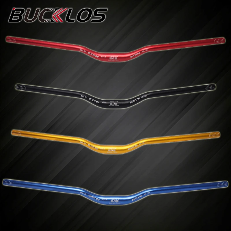 

BUCKLOS 31.8mm MTB Handlebar 720mm 780mm Bicycle Riser Bar Aluminum Alloy Mountain Bike Steering Wheel Cycling Accessories