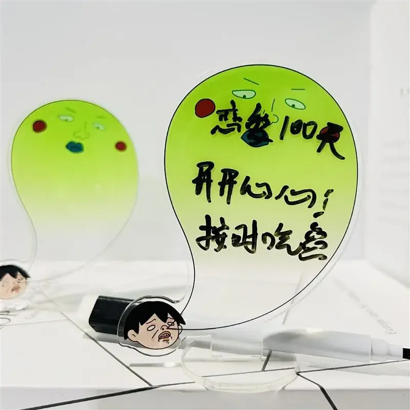 Anime Mobu Saiko Hyaku Mob Psycho 100 Dimple Cosplay Message Board Cartoon Writing Standing Plate Stand Figure Xmas Gifts