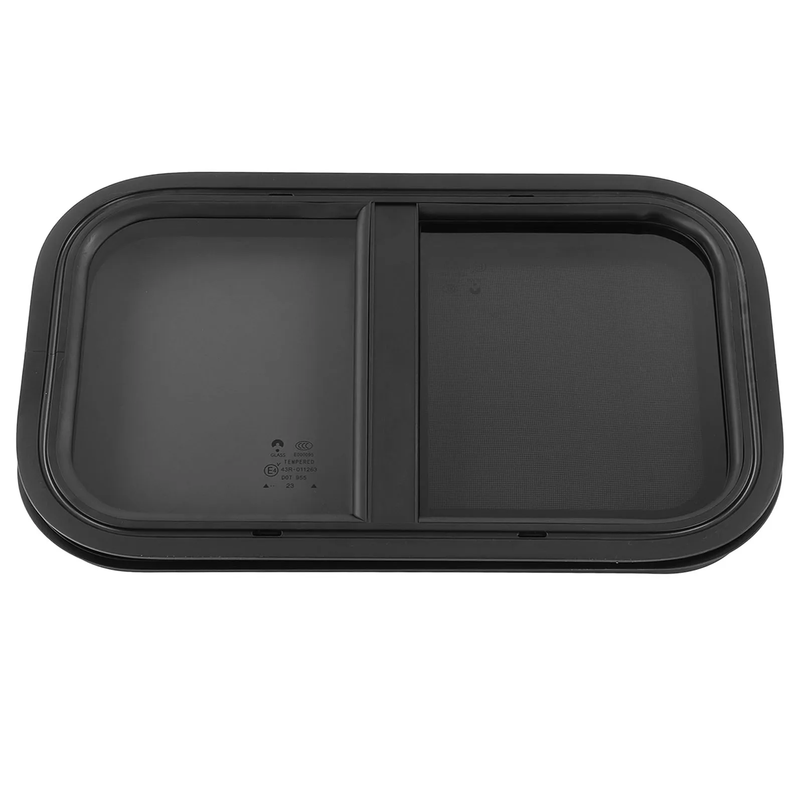 Camper Window RV Push Pull Window Rounded Corner Waterproof Sealed UV Proof  Polished For Camper Engineering Vehicle