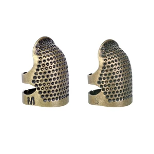 Krabball 2 PCs Nähen Finger Schutz Finger Protective Old Long Dedal Nagel für Stickwerkzeuge 12 Hauptverkaufsrisiken für freie Handstickerei - №12