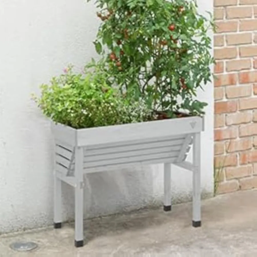Mini Wall Hugger - White Wash FSC 100 for small spaces, solid wood, white-washed finish, space-saving wall-hugging design