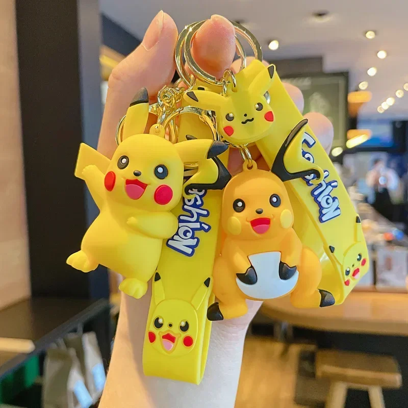 Kawaii figurka Anime Pokemon Pikachu broszka Psyduck ładny plecak góry od sukienek ozdoby przypinki zabawki dla dzieci