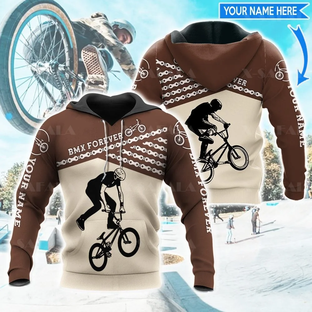 

Cycling Freestyle BMX Dirt Bike Cross-Country Bicycle 3D Full Print Hoodie Man Women Outwear Zipper Pullover Sweatshirt Unisex-1