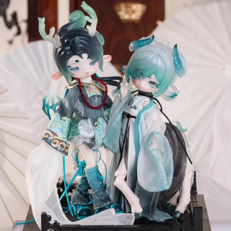 Autentyczna skrzynka na monety 1/12 Bjd Zielony Zombie Seria Figurka Anime Cool Cool Limitowana Edycja Ruchome Stawy Model Figurka Akcji Prezent