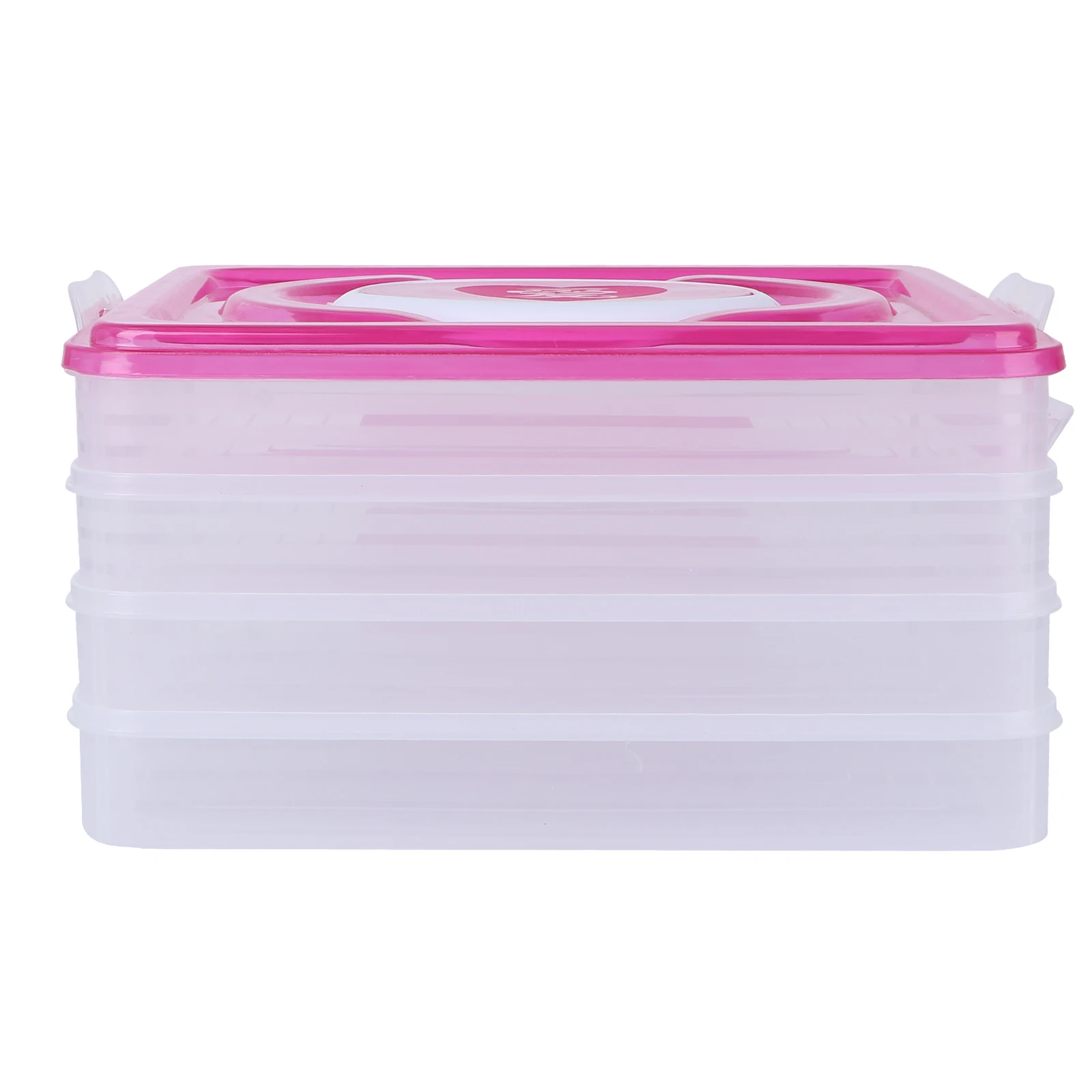 

Dumpling Storage Box 4 Layers 18 Lattices Food Grade PP Microwave Safe Refrigerator Organizer Moistureproof Mould Proof Odor
