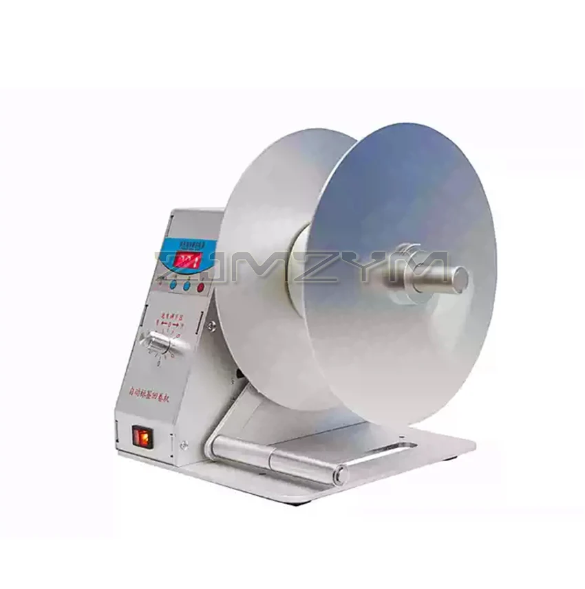 Automatic Label Rewinder Machine Bidirectional Rewinding Adjustable Core Self‑adhesive Barcode Label Paper Rewinder For Thermal